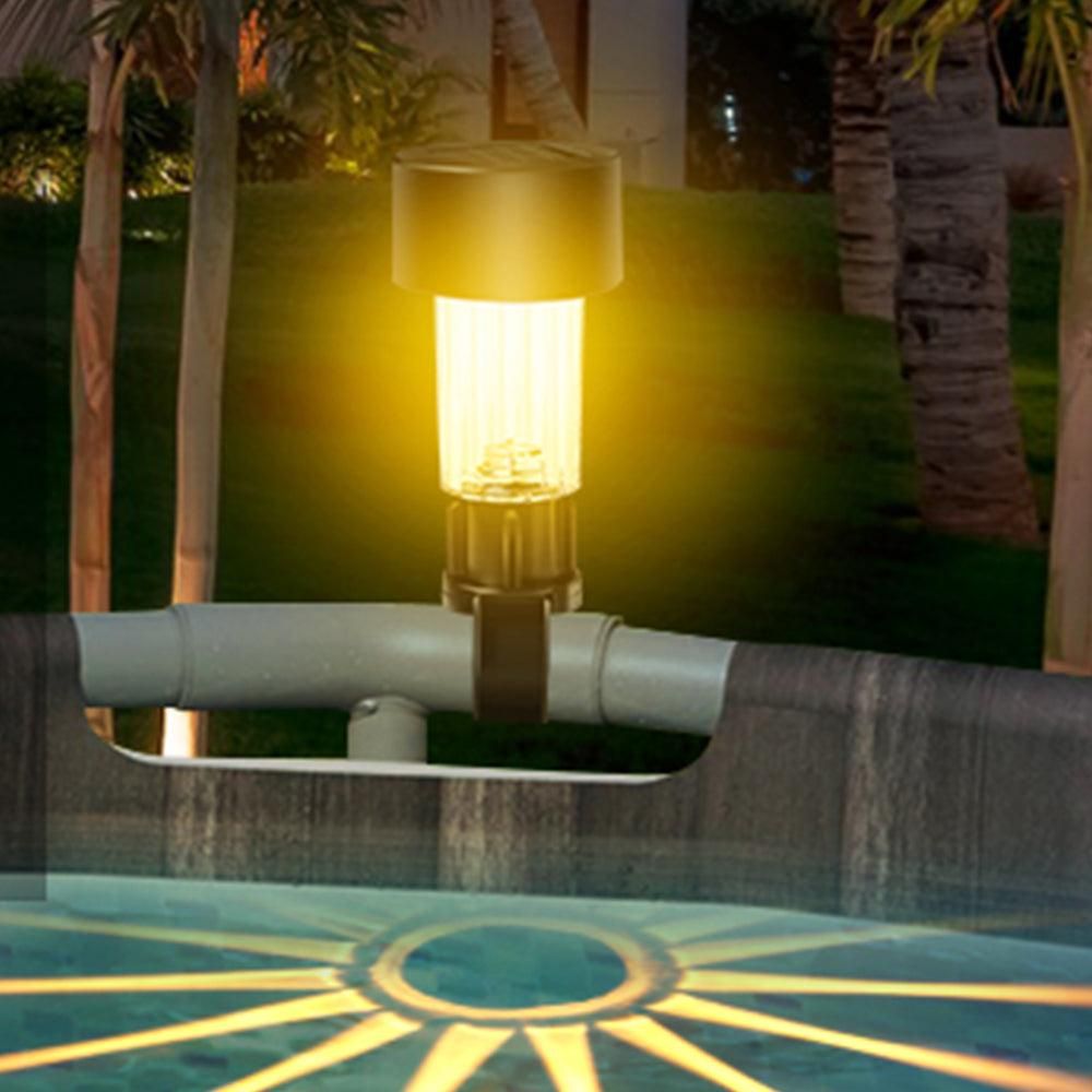 12Pcs Solar Pool Lights for Framed Above Ground Pools Outdoor Swimming Pool Enclosure Lighting Decor V1263-JX-7181