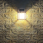 2Pcs 3 Modes Solar Wall Lights Stair Light for Garden Yard Outdoor White V1263-JX-7183