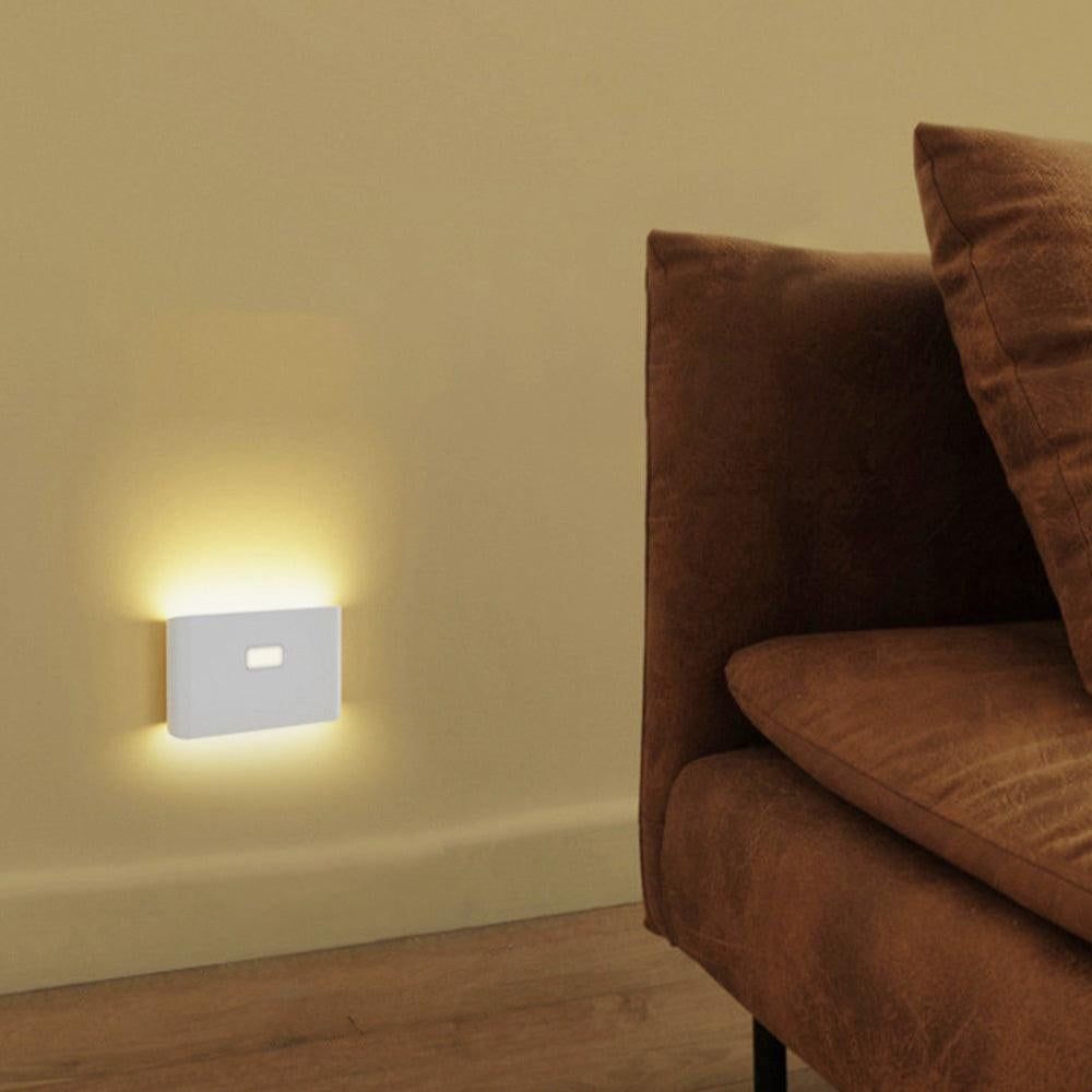 2Pcs Rechargeable LED Motion Sensor Night Light Cabinet Closet Stair Wall Lamps V1263-JX-7184