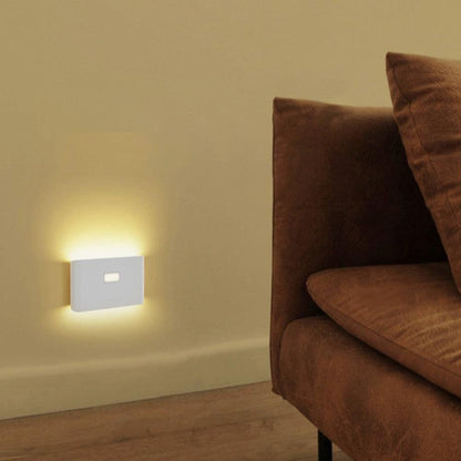 2Pcs Rechargeable LED Motion Sensor Night Light Cabinet Closet Stair Wall Lamps V1263-JX-7184