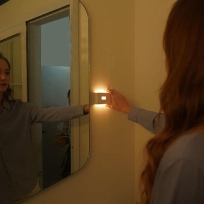 2Pcs Rechargeable LED Motion Sensor Night Light Cabinet Closet Stair Wall Lamps V1263-JX-7184