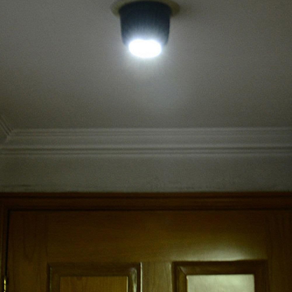 2PCS Rotatable Motion Sensor Lights Battery Operated - Black V1263-JX-7185