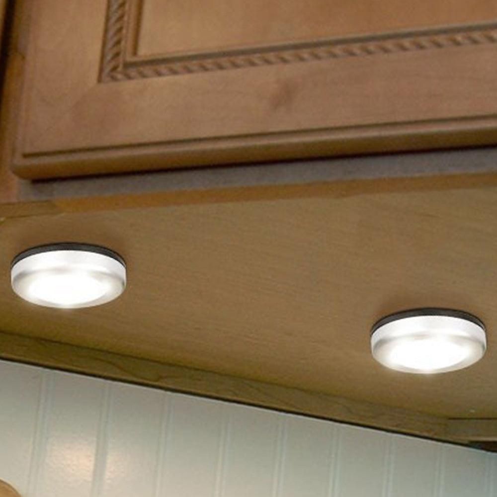 3Pcs Motion Sensor LED Lights Battery Operated Night Lights for Closet Cabinet Hallway Stair White Light V1263-JX-7187-1