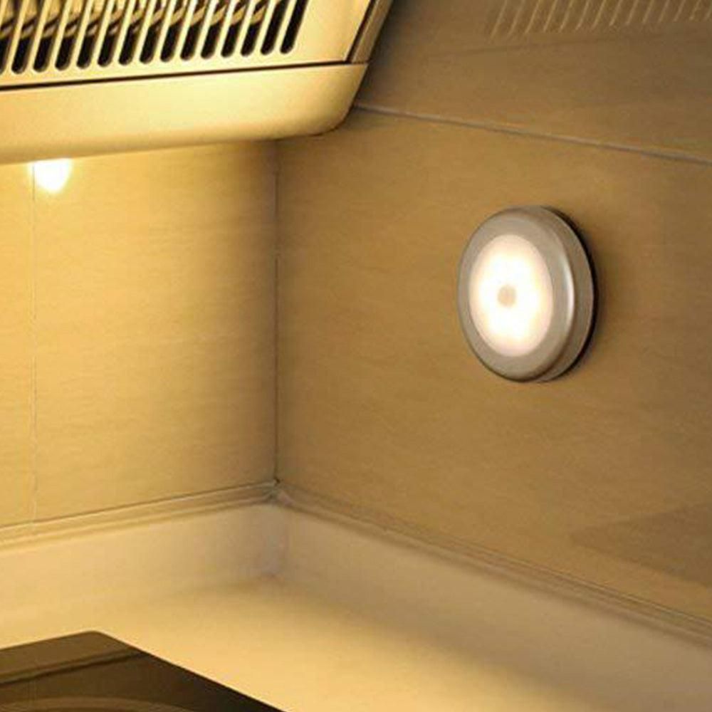 3Pcs Motion Sensor LED Lights Battery Operated Night Lights for Closet Cabinet Hallway Stair Warm White Light V1263-JX-7187-2