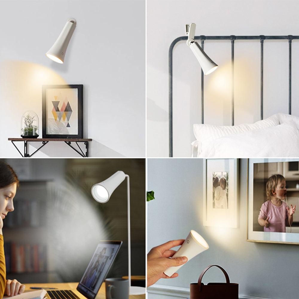 4-in-1 Wireless Touch Control Night Light Multifunctional Desk Lamp Clamp Light Wall Light Emergency Lamp V1263-JX-7189