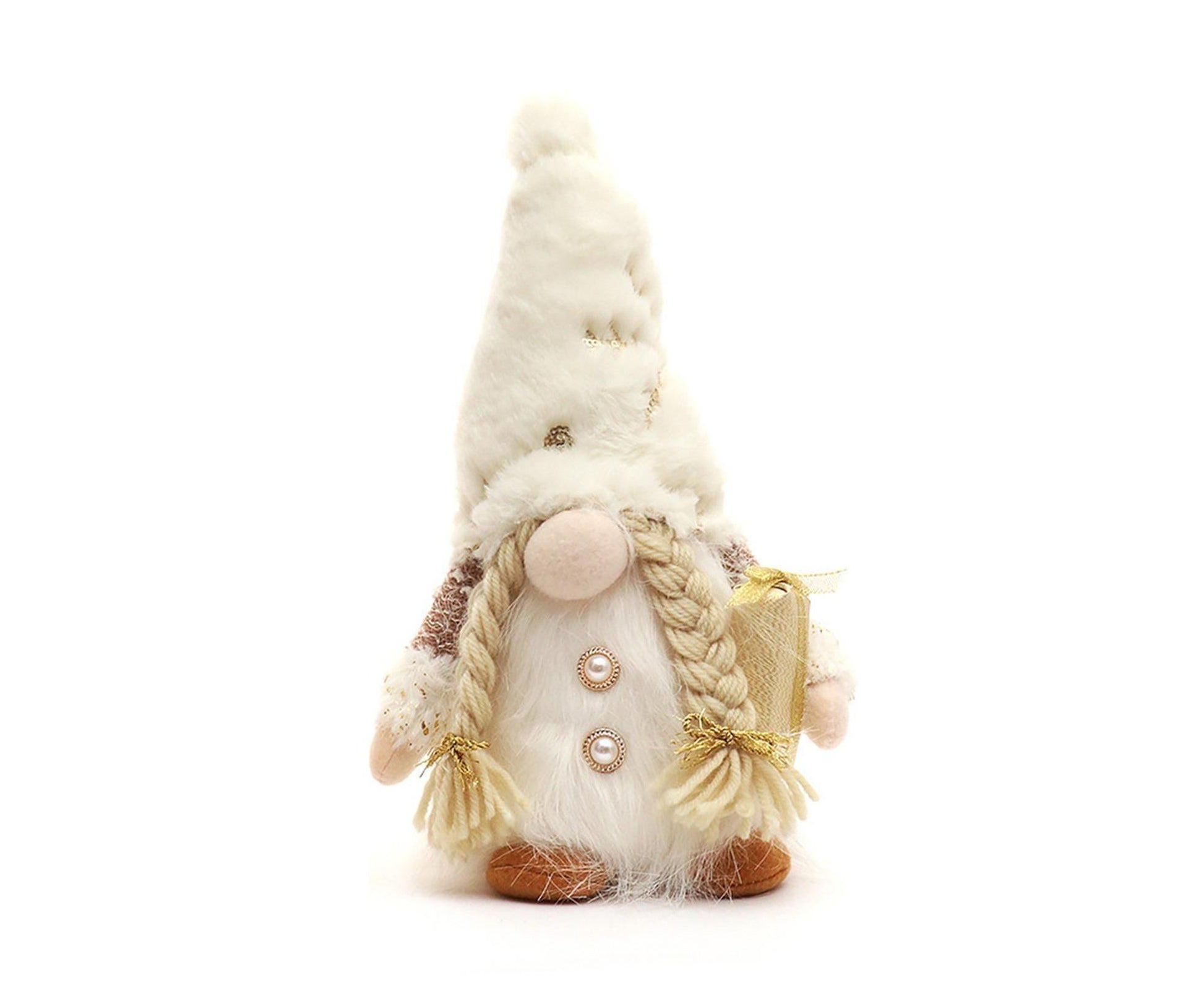 Luminous Faceless Xmas Doll-White V1263-JX-719