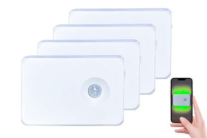4Pcs Motion Sensor Night Lights for Stairs Indoor Hallway Stairway Bathroom RGB V1263-JX-7190