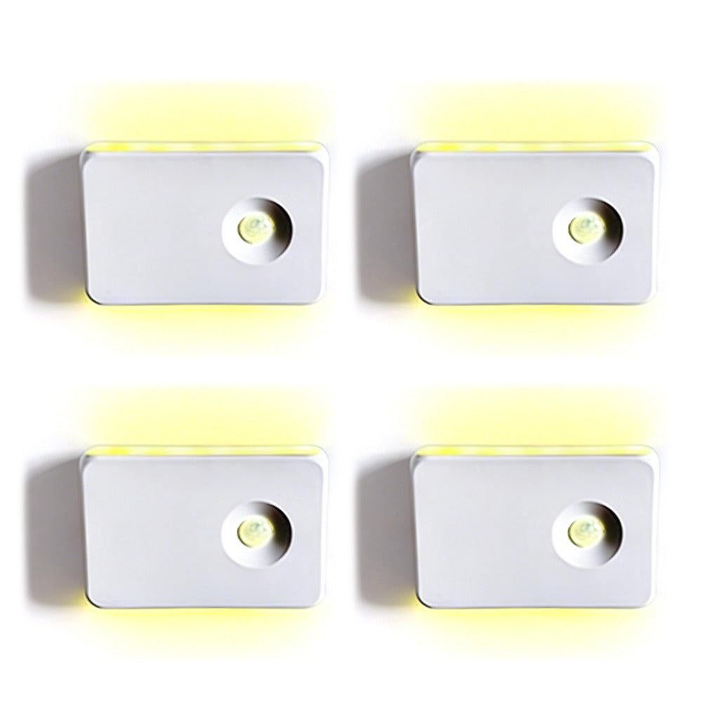 4Pcs Motion Sensor Night Lights for Stairs Indoor Hallway Stairway Bathroom RGB V1263-JX-7190