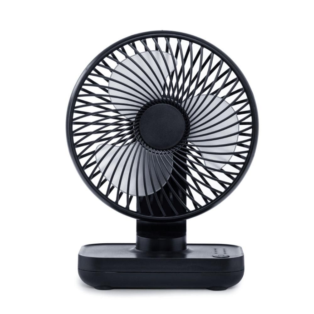 4-Speed Air Circulator Desk Fan Rechargeable Quiet Table Fan for Home Office Dorm Dark Blue V1263-JX-7191-1