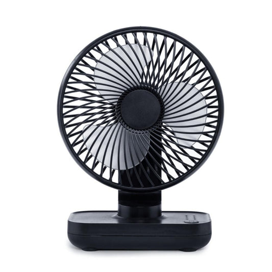 4-Speed Air Circulator Desk Fan Rechargeable Quiet Table Fan for Home Office Dorm Dark Blue V1263-JX-7191-1