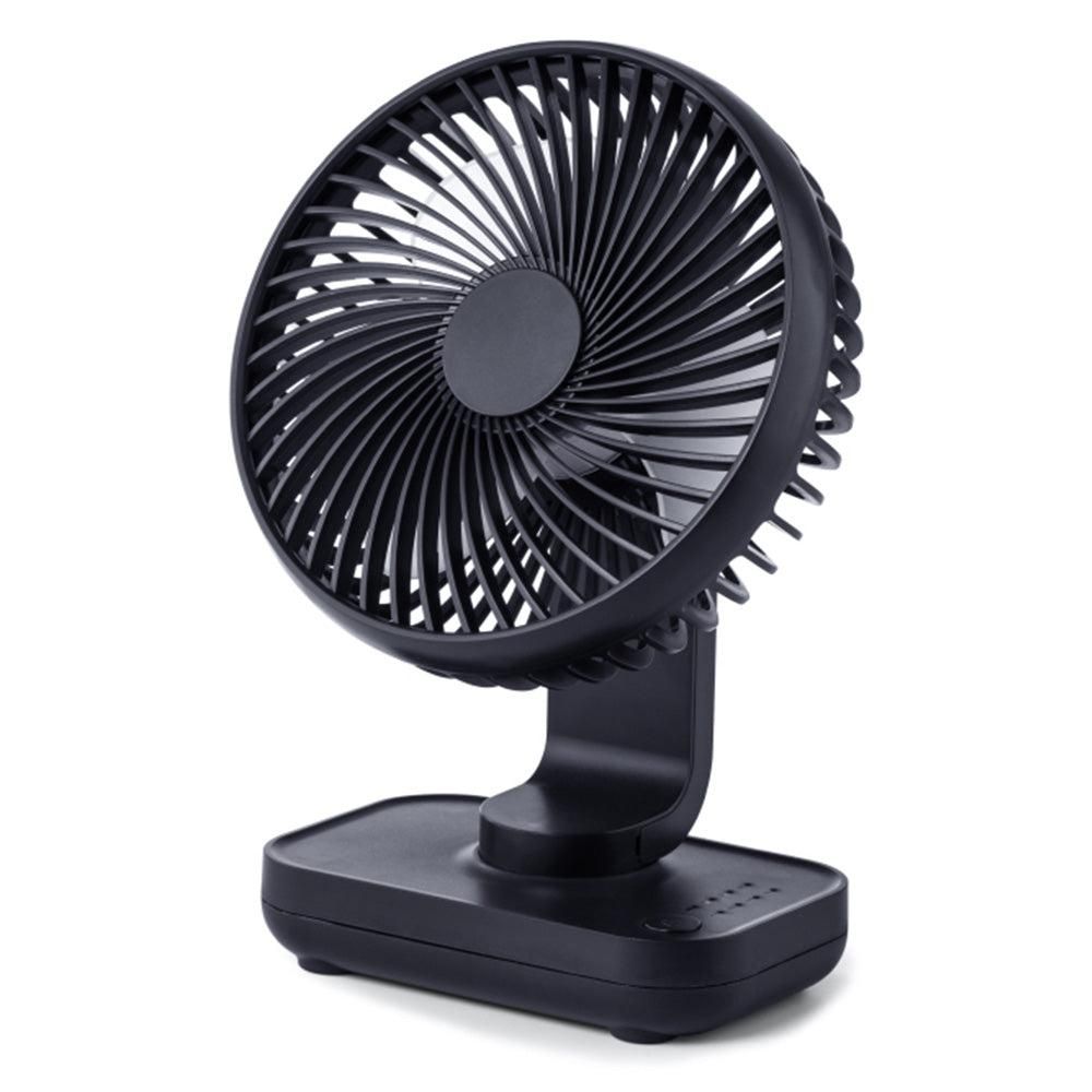 4-Speed Air Circulator Desk Fan Rechargeable Quiet Table Fan for Home Office Dorm Dark Blue V1263-JX-7191-1