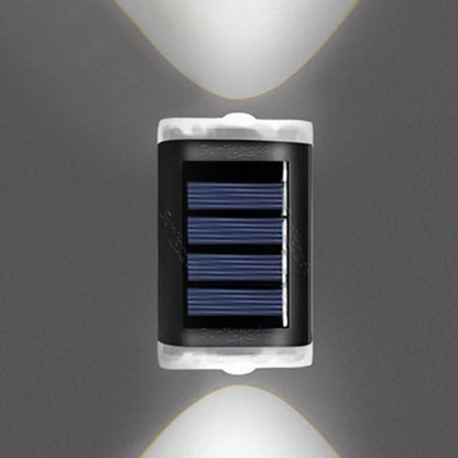 4Pcs Solar Wall Lights Garden Fence LED Lights Outdoor Yard White Light V1263-JX-7192