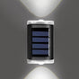 4Pcs Solar Wall Lights Garden Fence LED Lights Outdoor Yard White Light V1263-JX-7192