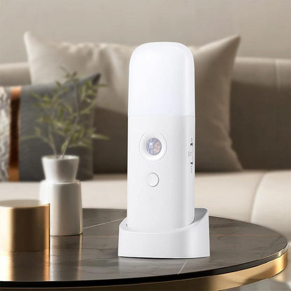 Dimmable Motion Sensor Night Light Rechargeable Nightlight with 5 Brightness Levels White V1263-JX-7193