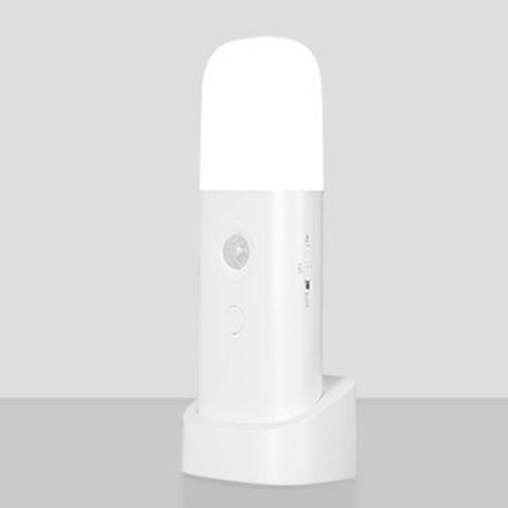 Dimmable Motion Sensor Night Light Rechargeable Nightlight with 5 Brightness Levels White V1263-JX-7193