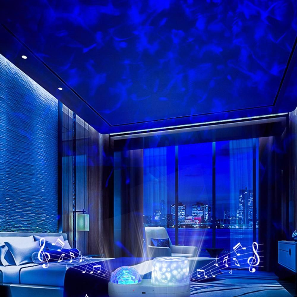 Ocean Star Projector Night Light Rotating Galaxy Lamp Bedroom Decor V1263-JX-7195