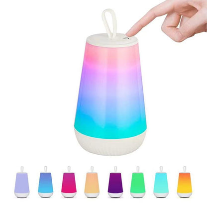 Rechargeable Night Light Lamp Color Changing Bedside Lamp V1263-JX-7196