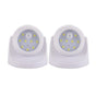Set of 2Pcs Rotatable Battery Operated Motion Sensor Light -White V1263-JX-7197-2