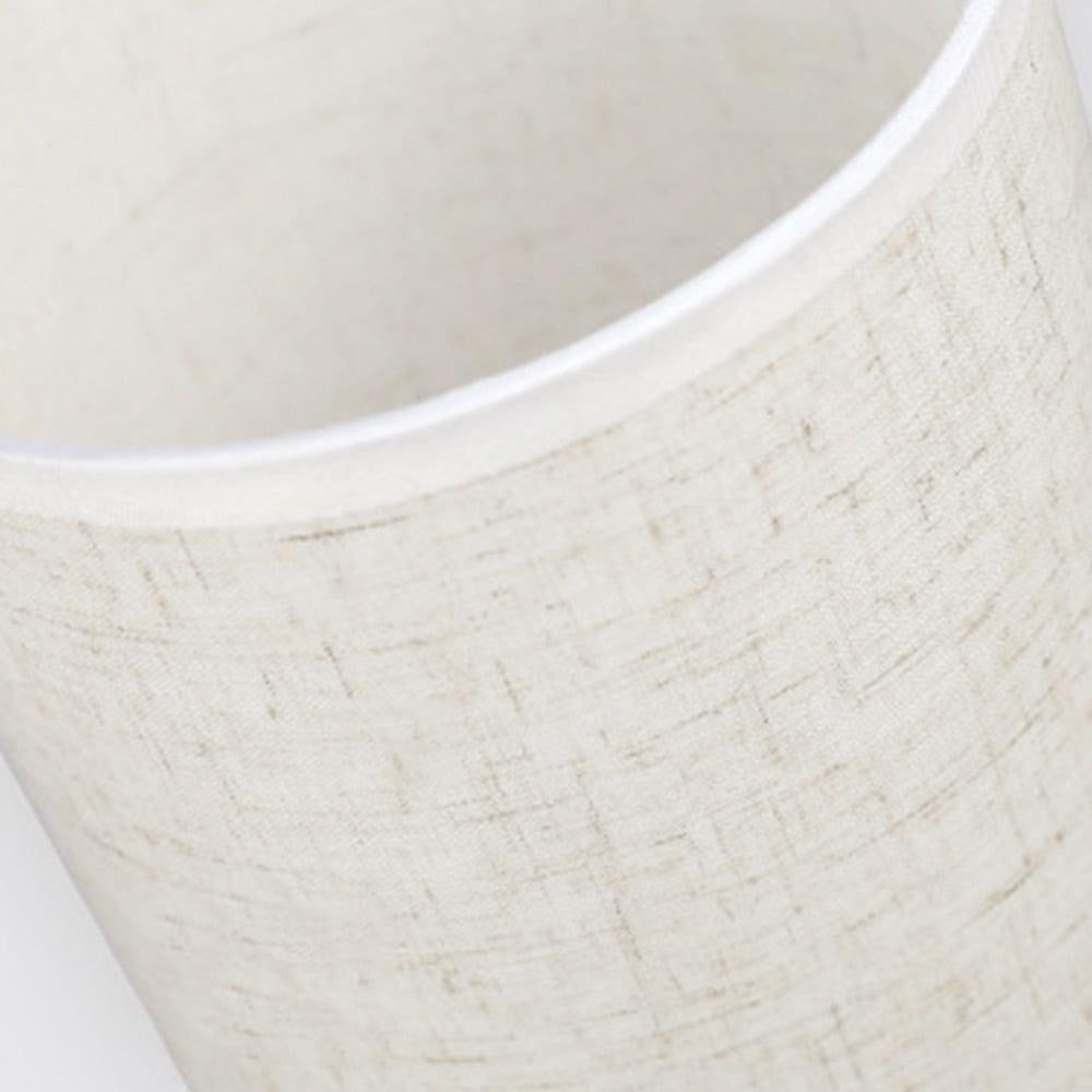 USB Powered Small Bedside Night Light Minimalist Table Lamp with Round Fabric Shade for Bedroom College Dorm V1263-JX-7198