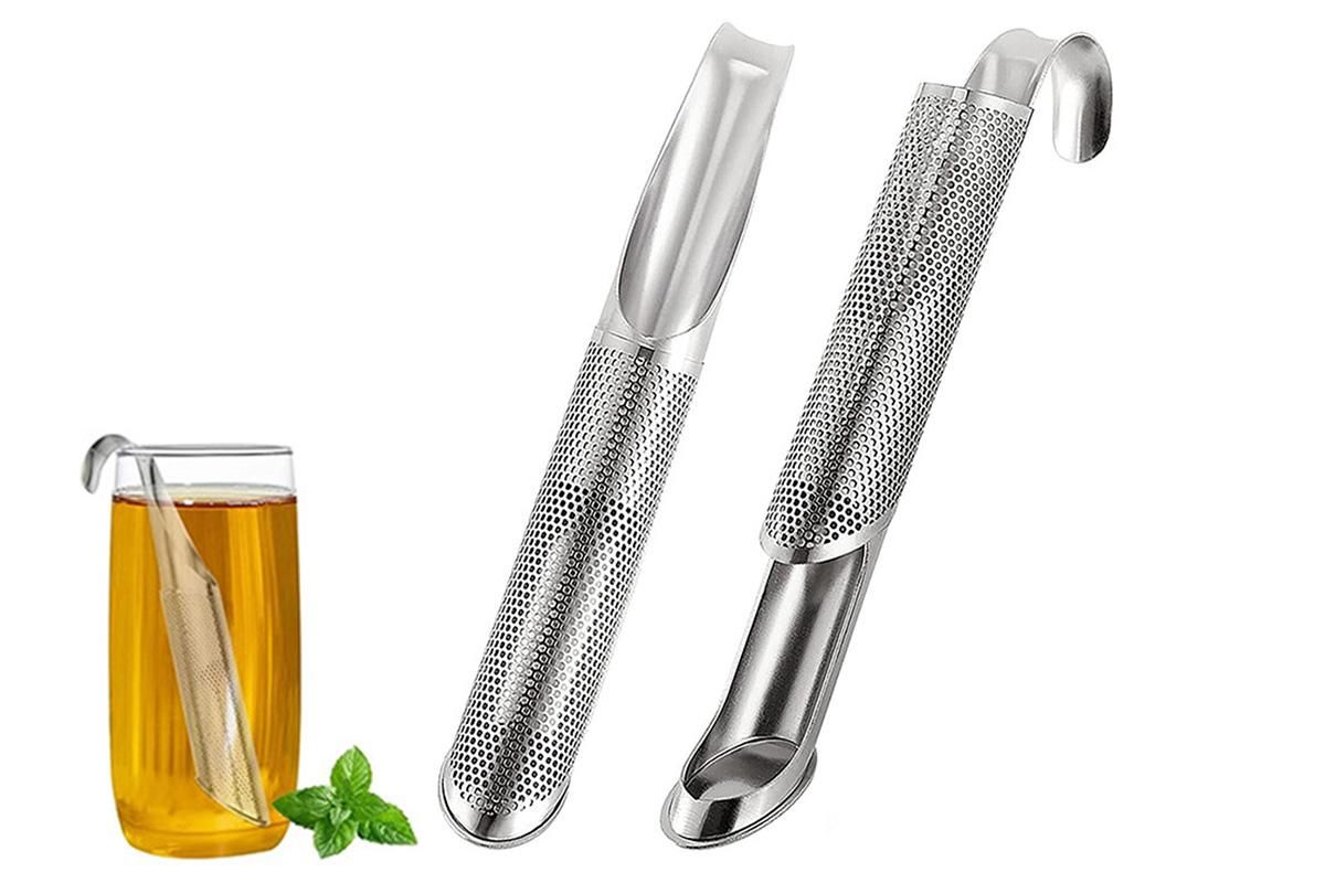 2-Pack Stainless Steel Long Handle Tea Infuser with Hook V1263-JX-7199