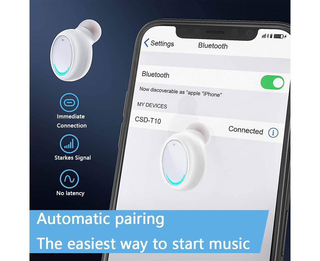 Wireless Earbuds Bluetooth Wireless Headphones Waterproof Earphones V1263-JX-72