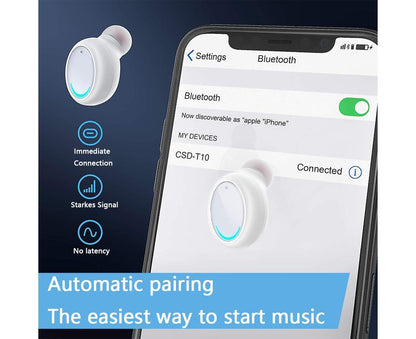 Wireless Earbuds Bluetooth Wireless Headphones Waterproof Earphones V1263-JX-72