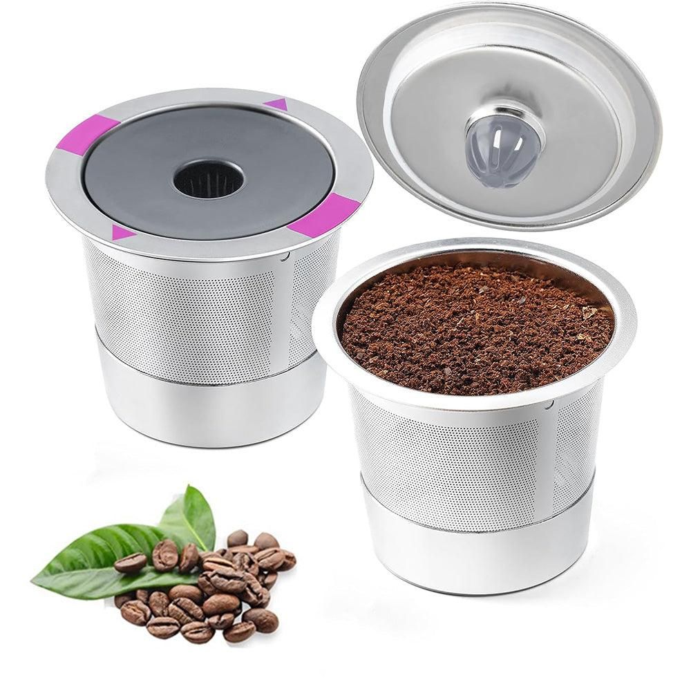 2 PCS Stainless Steel Coffee Filter Pods Compatible with Keurig 1.0/2.0 V1263-JX-7200