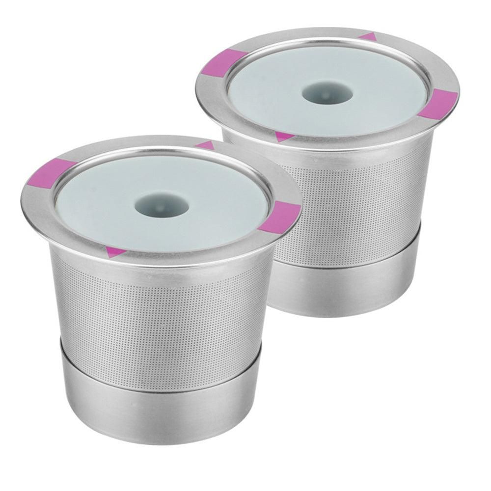 2 PCS Stainless Steel Coffee Filter Pods Compatible with Keurig 1.0/2.0 V1263-JX-7200