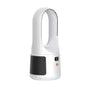 Bladeless Desk Fan Quiet 3 Speed Adjustaable Digital Display Cool Fan for Office Home White V1263-JX-7208