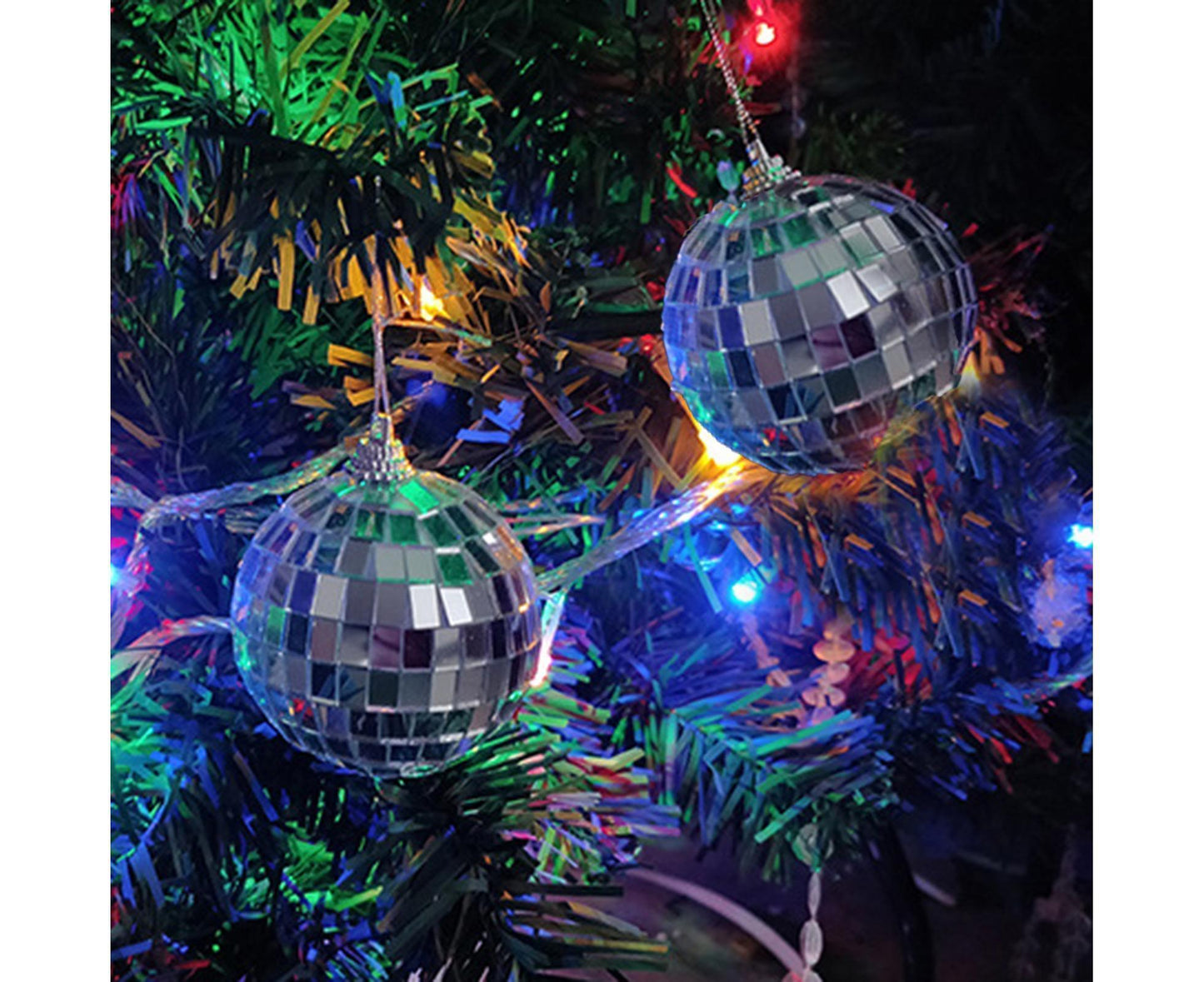 Silver Reflective Balls-Silver 10cm V1263-JX-721
