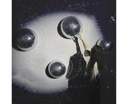Silver Reflective Balls-Silver 10cm V1263-JX-721
