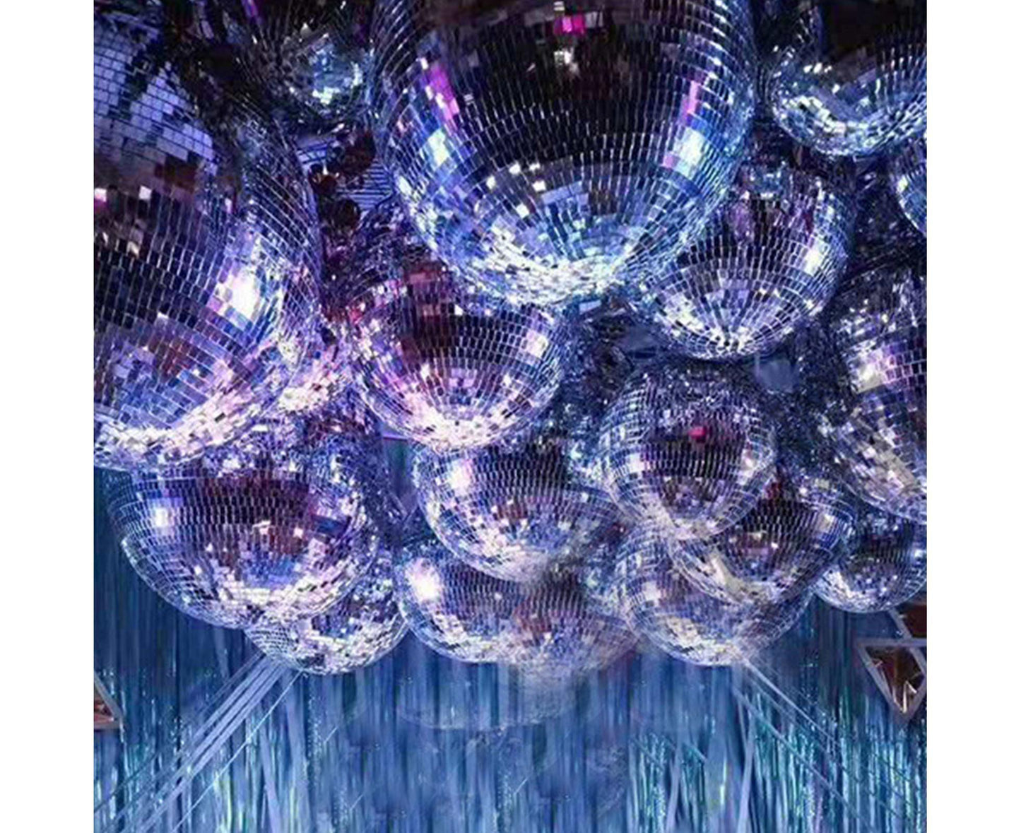 Silver Reflective Balls-Silver 10cm V1263-JX-721