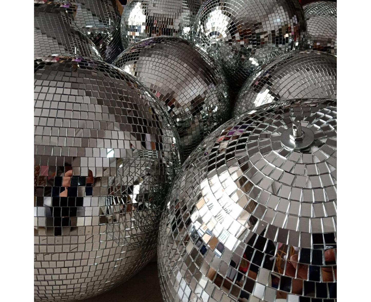 Silver Reflective Balls-Silver 10cm V1263-JX-721