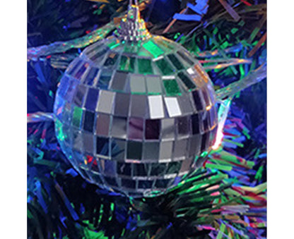 Silver Reflective Balls-Silver 10cm V1263-JX-721