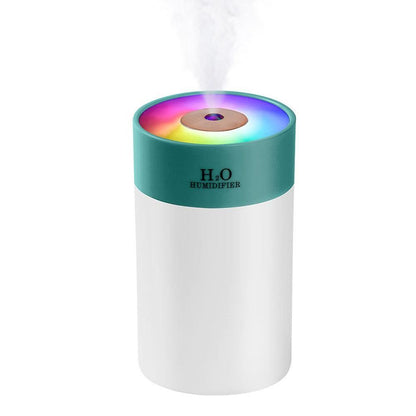 Colorful LED Humidifier with Night Light for Home and Bedroom Use Green V1263-JX-7210-2