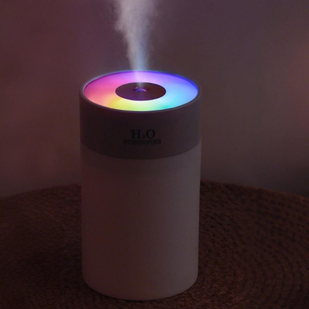 Colorful LED Humidifier with Night Light for Home and Bedroom Use Green V1263-JX-7210-2
