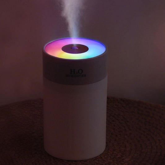 Colorful LED Humidifier with Night Light for Home and Bedroom Use Green V1263-JX-7210-2