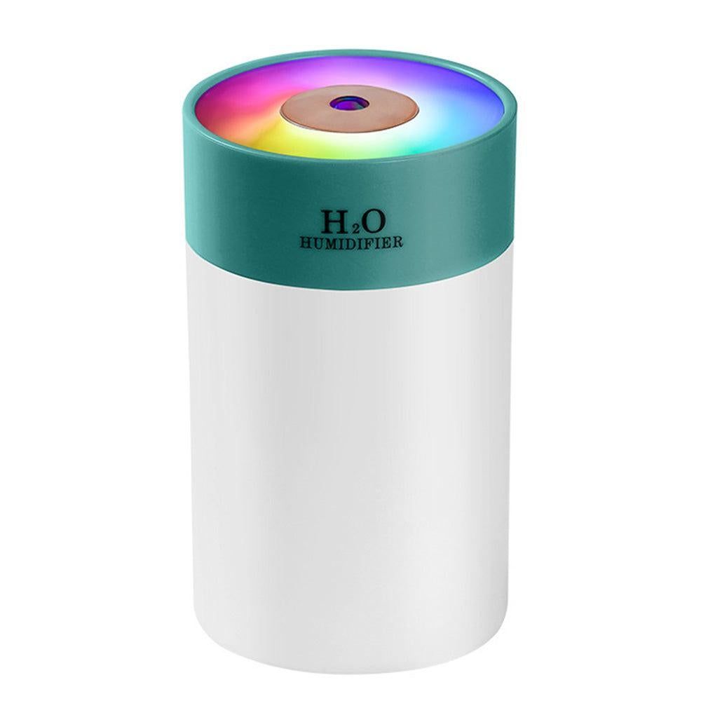 Colorful LED Humidifier with Night Light for Home and Bedroom Use Green V1263-JX-7210-2