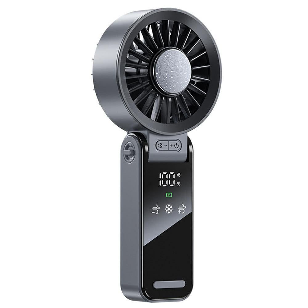 Handheld Foldable High-Speed Fan - Portable for Travel Outdoor Home and Office Dark Gray V1263-JX-7212-1