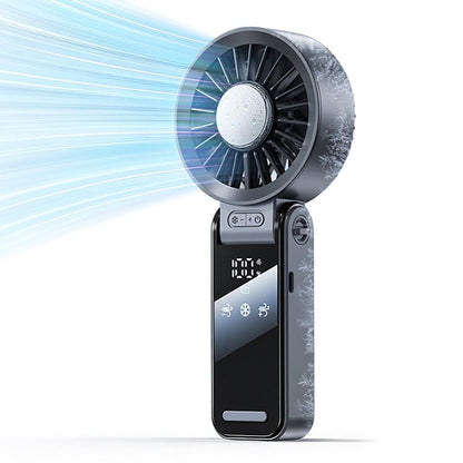 Handheld Foldable High-Speed Fan - Portable for Travel Outdoor Home and Office Dark Gray V1263-JX-7212-1