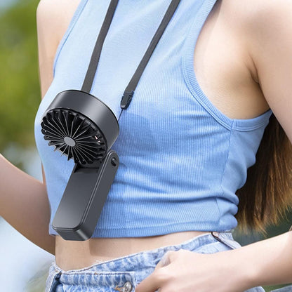 Handheld Foldable High-Speed Fan - Portable for Travel Outdoor Home and Office Dark Gray V1263-JX-7212-1