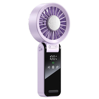 Handheld Foldable High-Speed Fan - Portable for Travel Outdoor Home and Office Dark Gray V1263-JX-7212-1