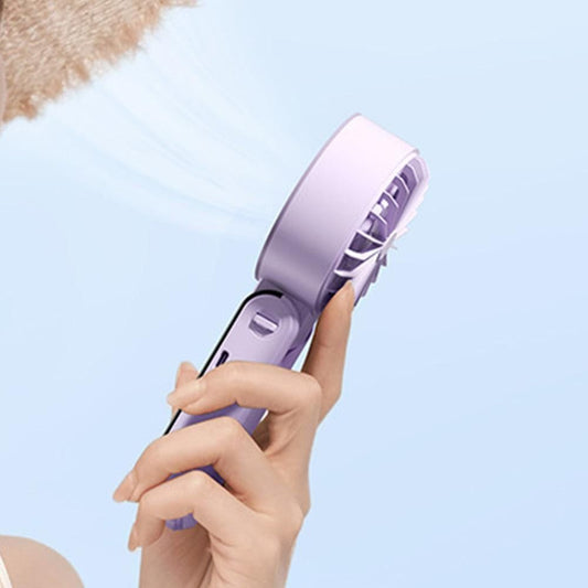Handheld Foldable High-Speed Fan - Portable for Travel Outdoor Home and Office Lavender Purple V1263-JX-7212-3