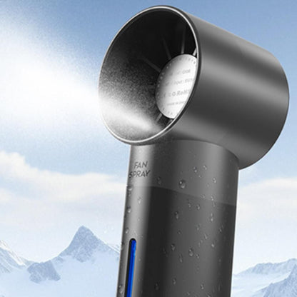 Portable High-Speed USB Mist Fan - Rechargeable Cooling Fan for Travel Office & Home Black V1263-JX-7215-1
