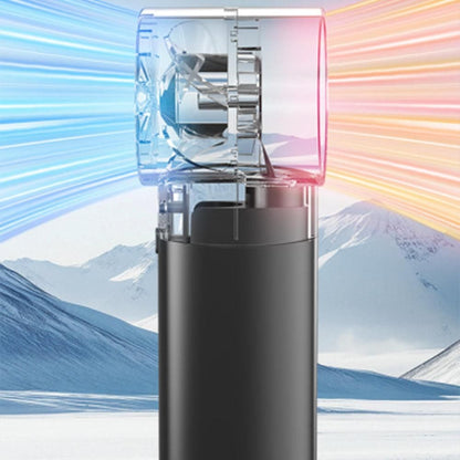 Portable High-Speed USB Mist Fan - Rechargeable Cooling Fan for Travel Office & Home Black V1263-JX-7215-1