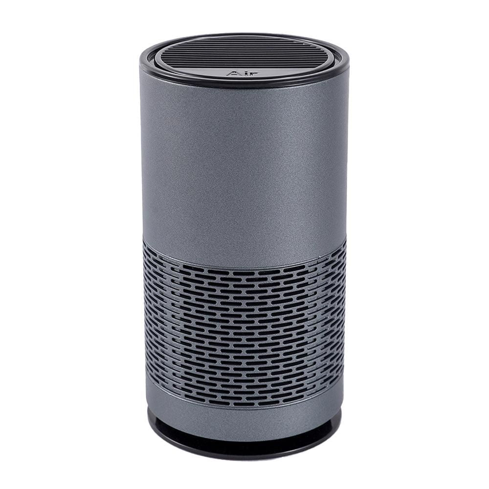 Portable Negative Ion Air Purifier Air Cleaner for Car Home Bedroom Grey V1263-JX-7216-1