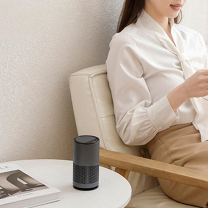 Portable Negative Ion Air Purifier Air Cleaner for Car Home Bedroom Grey V1263-JX-7216-1