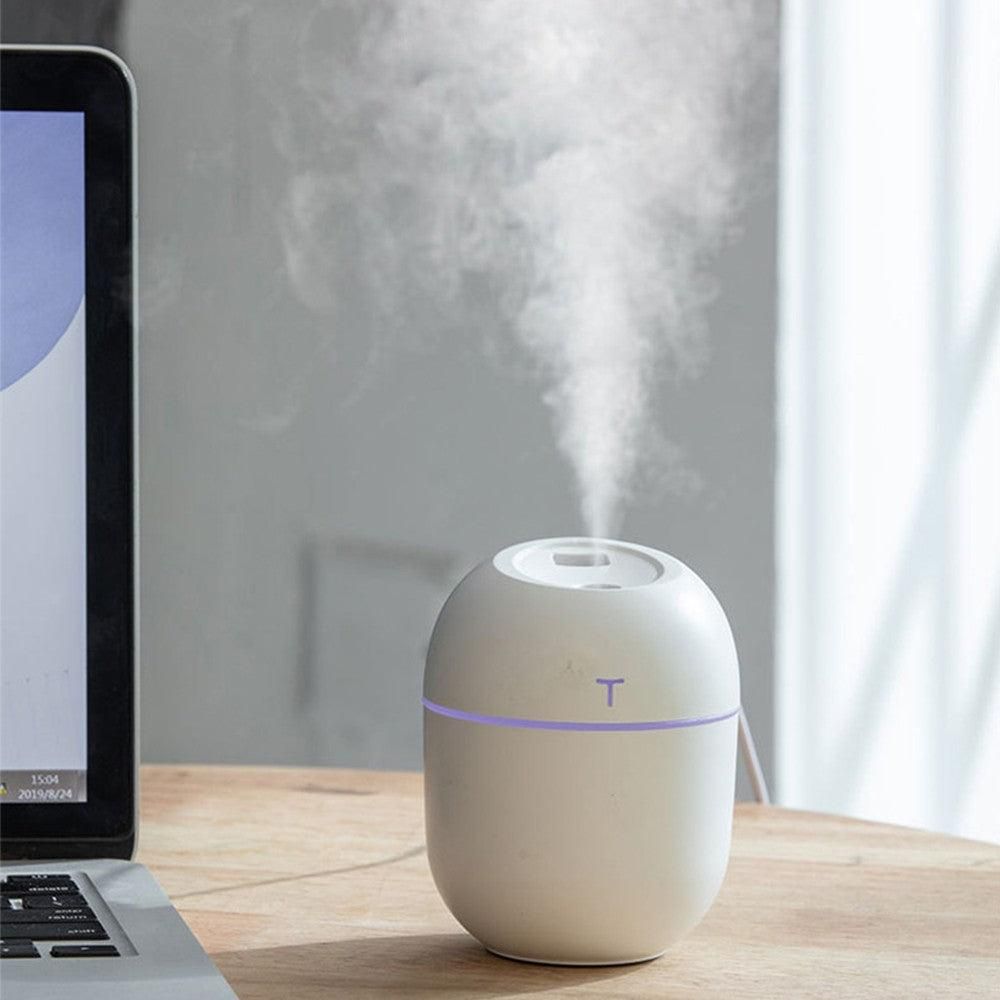USB Aroma Humidifier Mist Air Purifier Home-White V1263-JX-7218-1