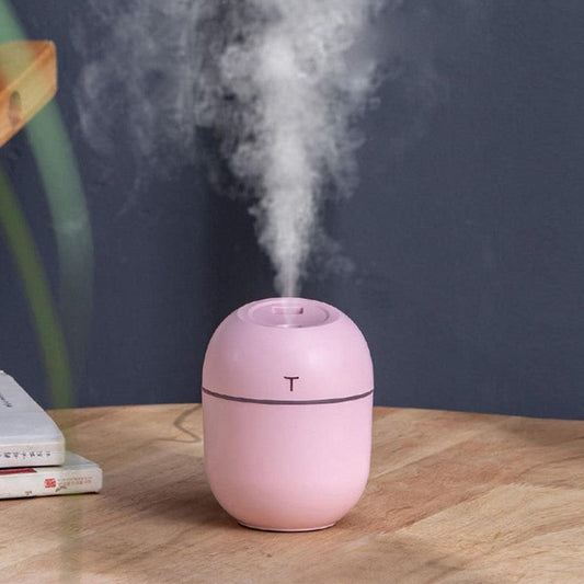 USB Aroma Humidifier Mist Air Purifier Home-Pink V1263-JX-7218-2