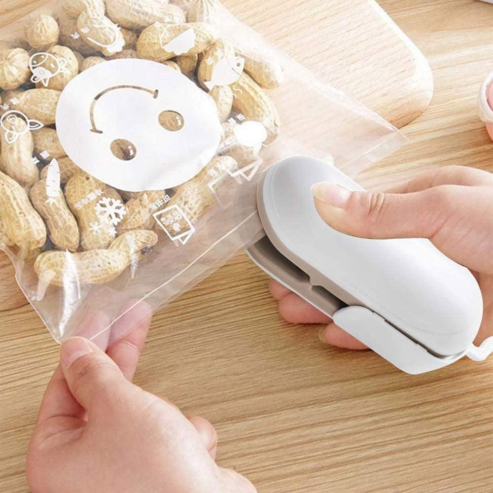 2 in 1 Heat Sealer and Cutter Mini Portable Bag Sealer Brown V1263-JX-7219-1
